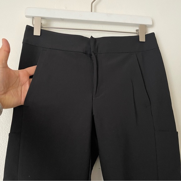 Athleta Black stretch ankle length active wear pants size 4 preowned - Picture 2 of 9